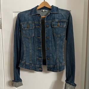 CAbi Med/Dark Wash Jean Jacket